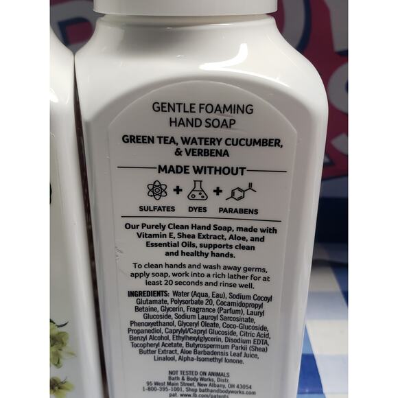 BBW Purely Clean Cucumber Gentle Foaming Hand Soap - Picture 2 of 2